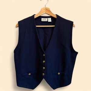 Classic Navy Blue Vest